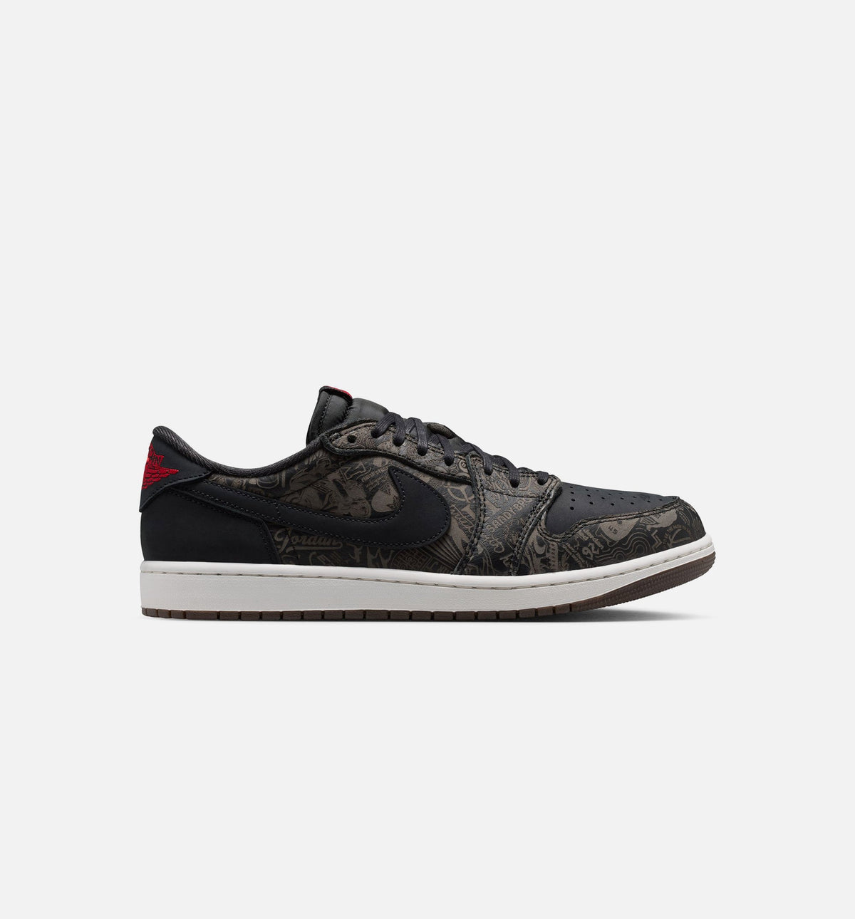 Air Jordan 1 Retro Low OG Laser Black and Varsity Red Men's Lifestyle Shoe – Black / Varsity Red / Summit White