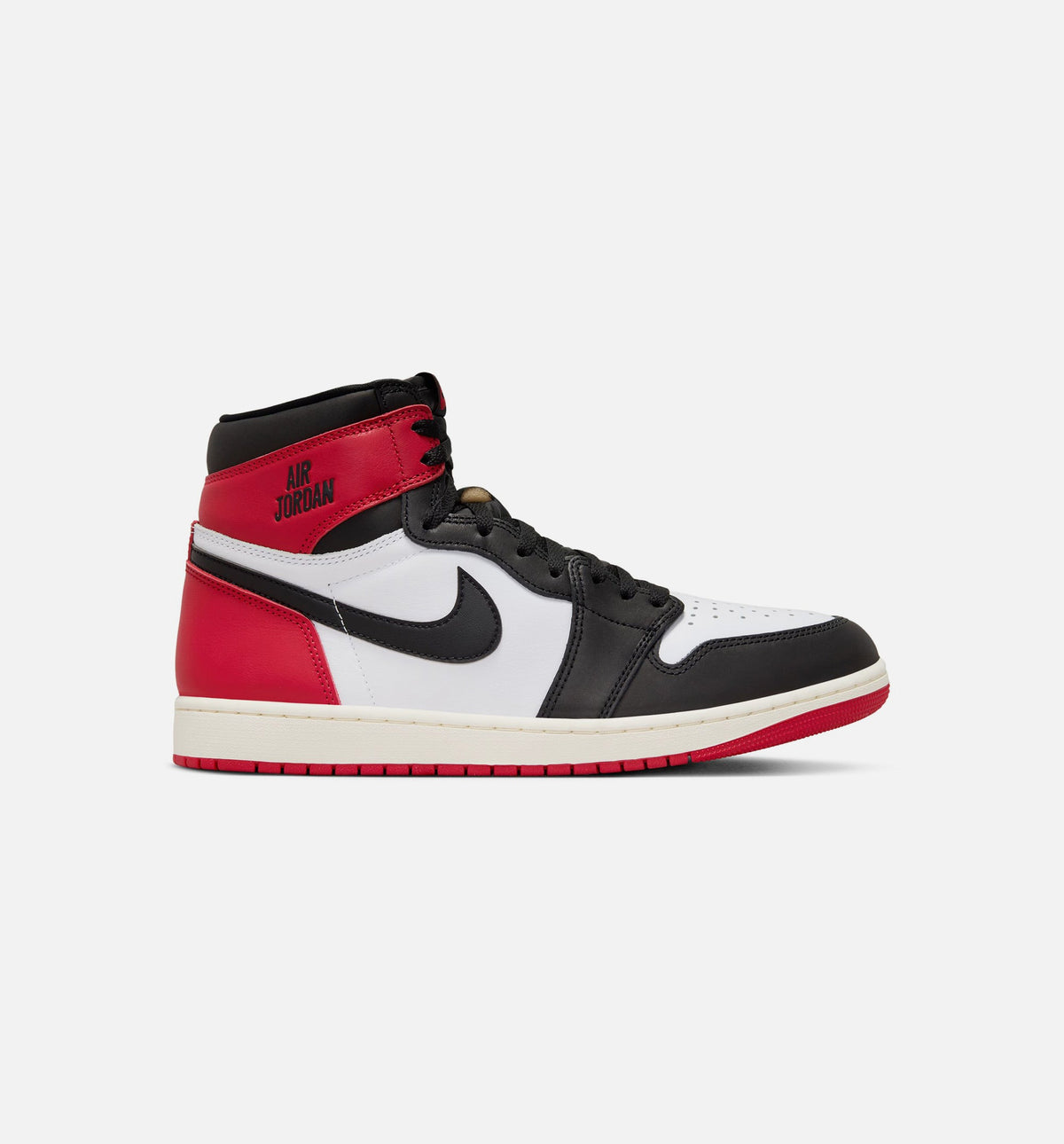 Air Jordan 1 Retro High OG Black Toe Men's Lifestyle Shoe – White / Black / Varsity Red / Sail