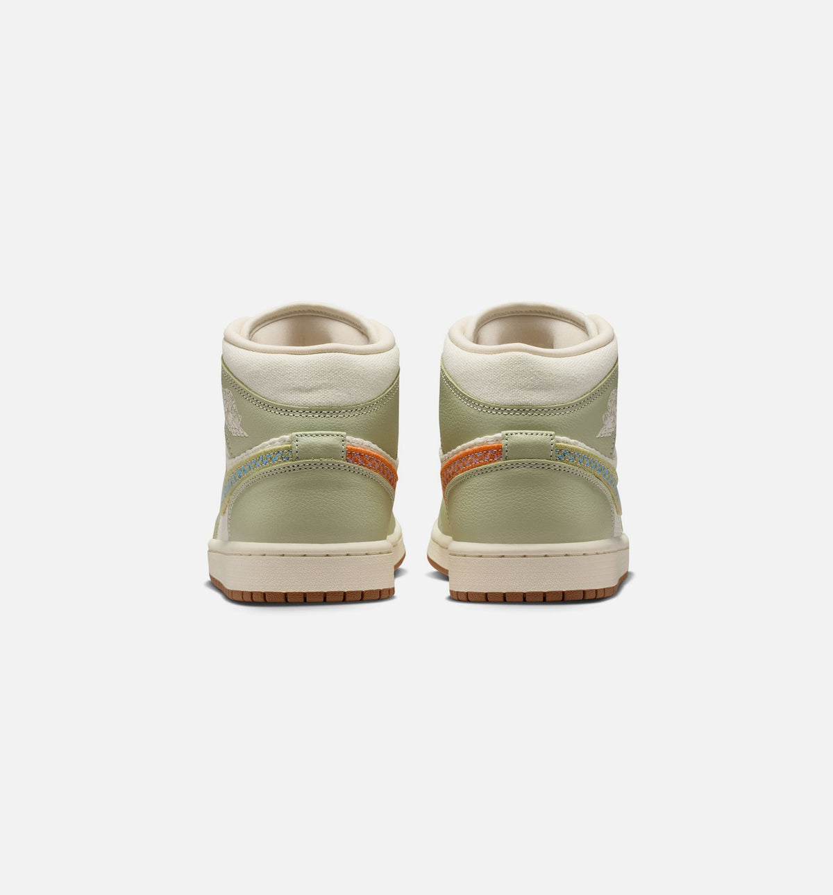 Air Jordan 1 Mid SE Women's Lifestyle Shoe – Olive Aura / Pearl White / Lawn