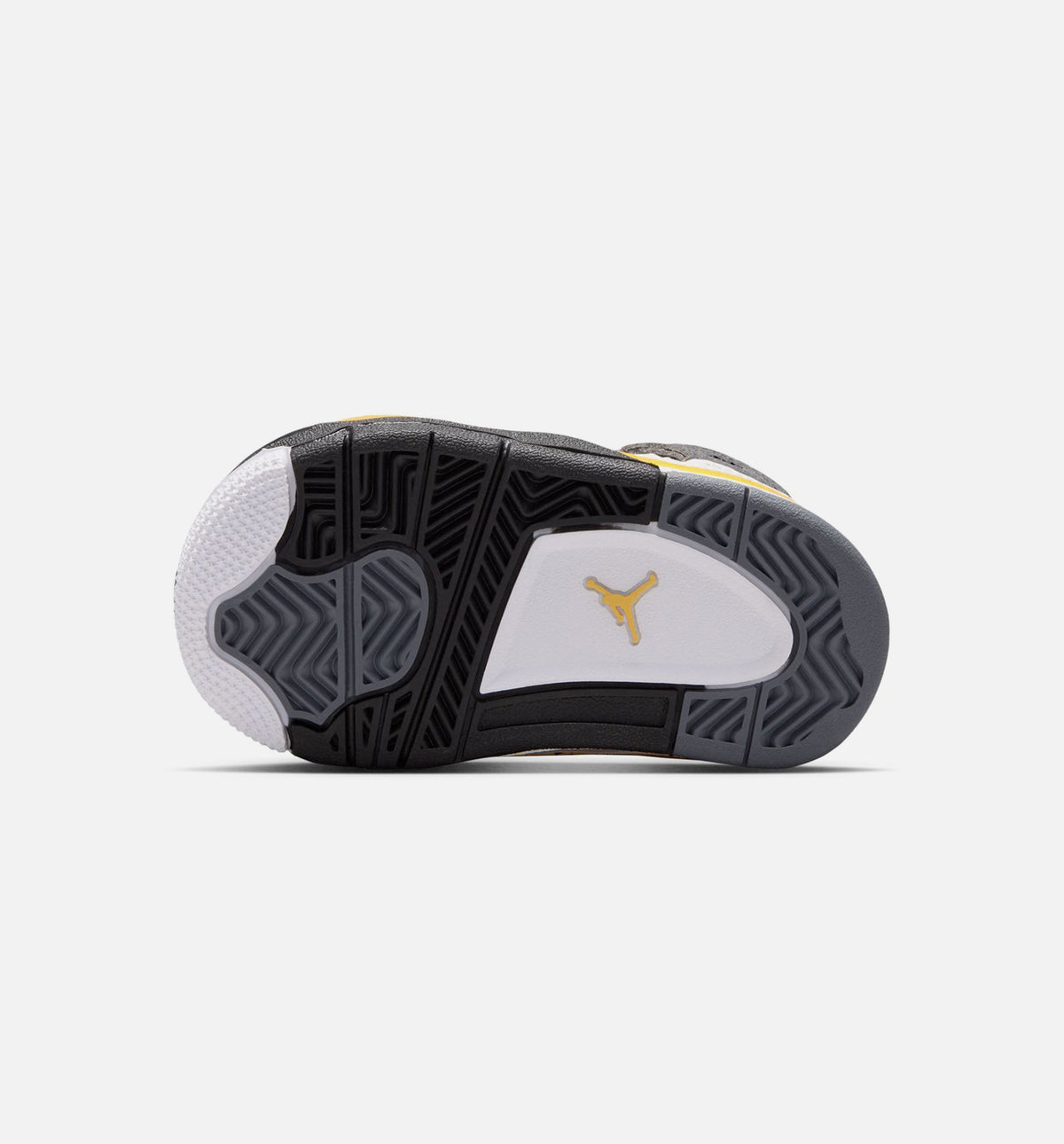 Air Jordan 4 Retro Rare Air Tour Yellow Infant & Toddler Lifestyle Shoe – White / Dark Blue Grey / Black / Tour Yellow