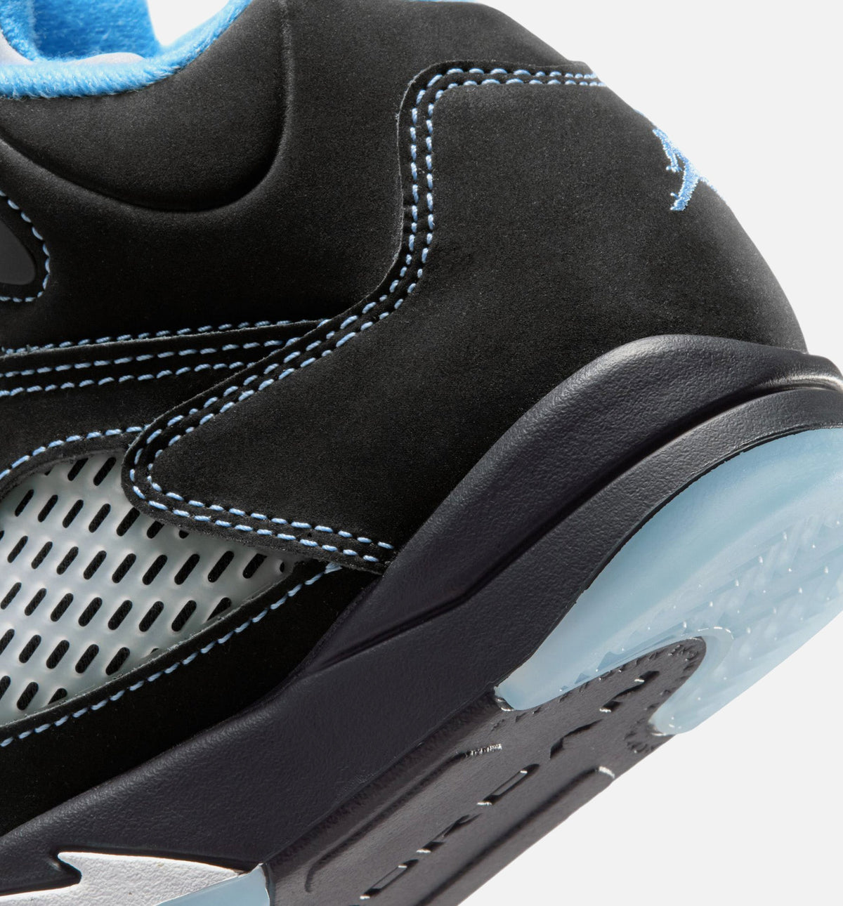 Air Jordan 5 Retro Black Carolina Preschool Lifestyle Shoe – Black / University Blue / White