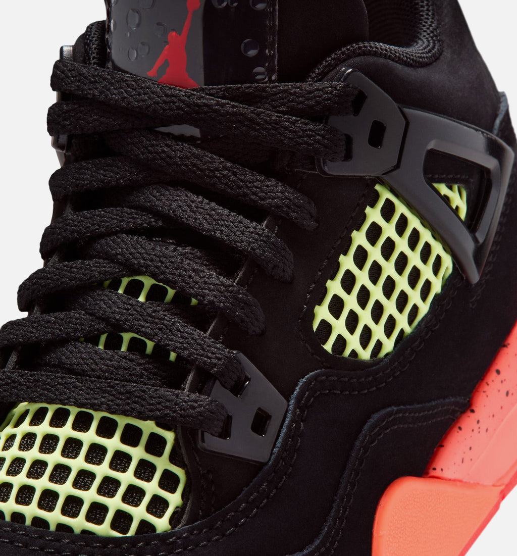Air Jordan 4 Retro Black Infrared 23 Preschool Lifestyle Shoe – Black / Infrared 23 / Bright Mango