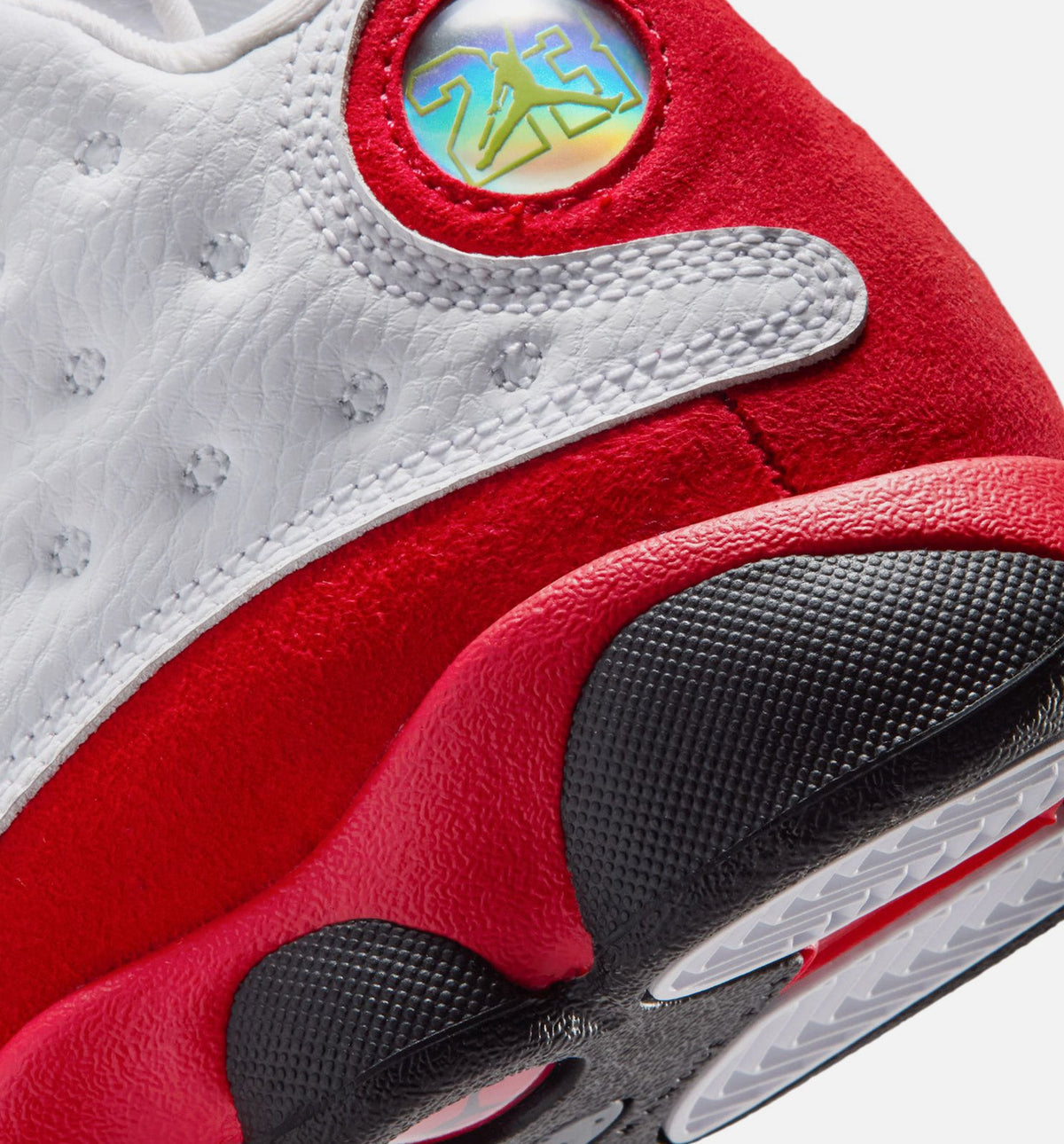 Air Jordan 13 Retro White and University Red Preschool Lifestyle Shoe – White / Black / True Red
