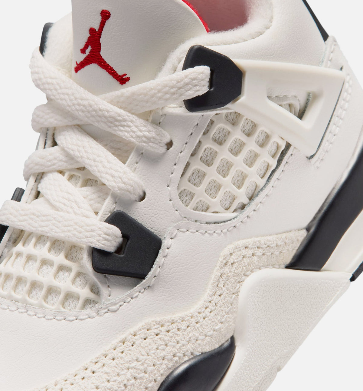 Air Jordan 4 Retro Flight Club Infant & Toddler Lifestyle Shoe – Sail / Black / University Red