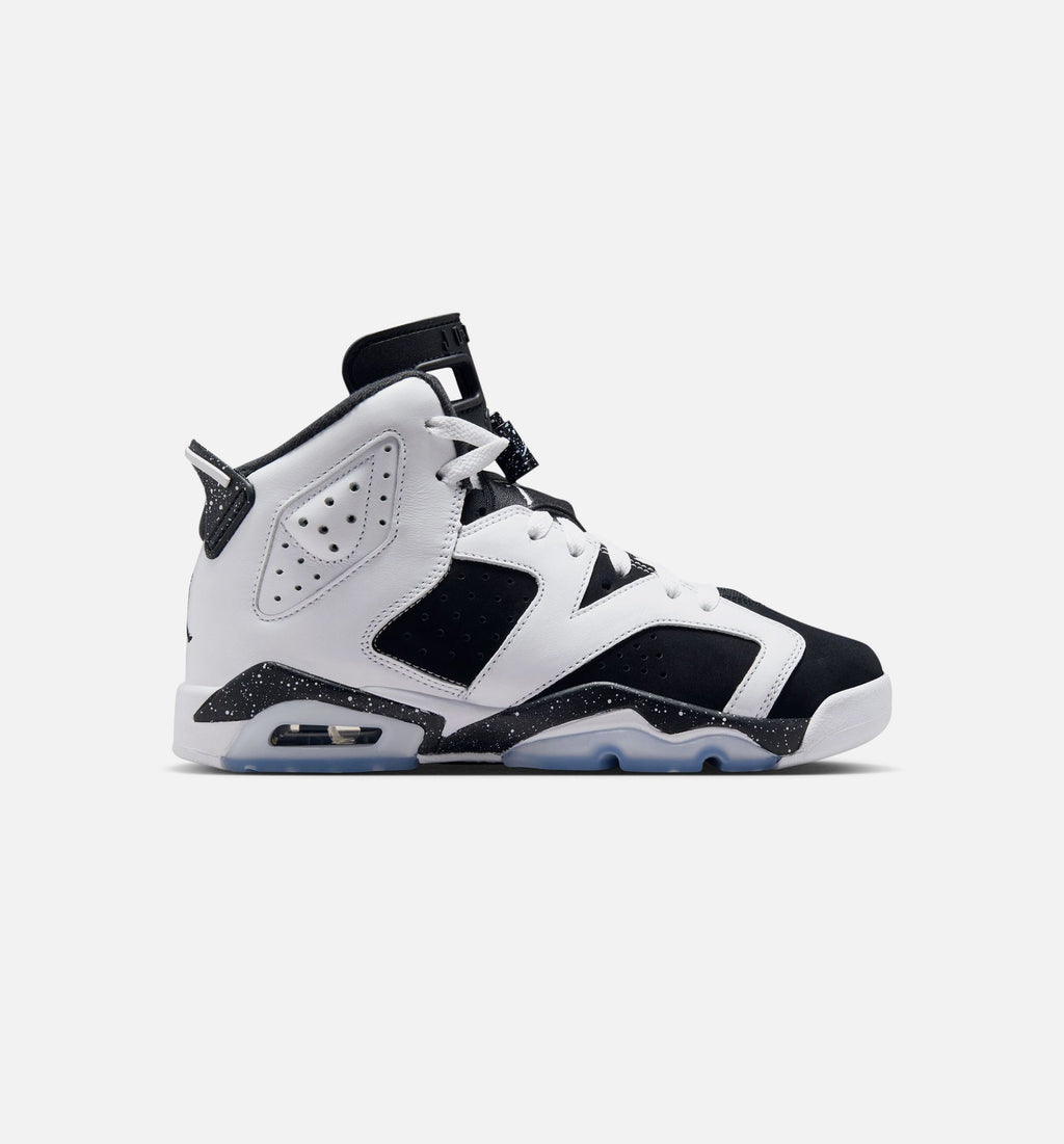 Air Jordan 6 Retro Black and White Grade School Lifestyle Shoe – Black / White