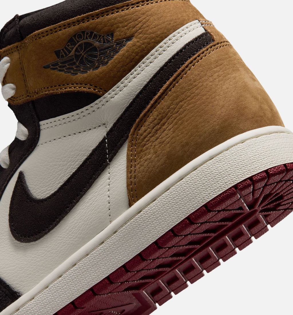 Air Jordan 1 Retro High OG Love Letter Men's Lifestyle Shoe – Shadow Brown / Team Red / Light British Tan