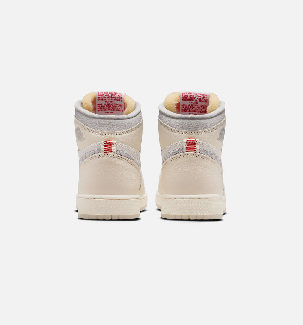 Air Jordan 1 Retro High OG Sail Grade School Lifestyle Shoe – Sail / University Red / Pale Ivory / Coconut Milk / Phantom