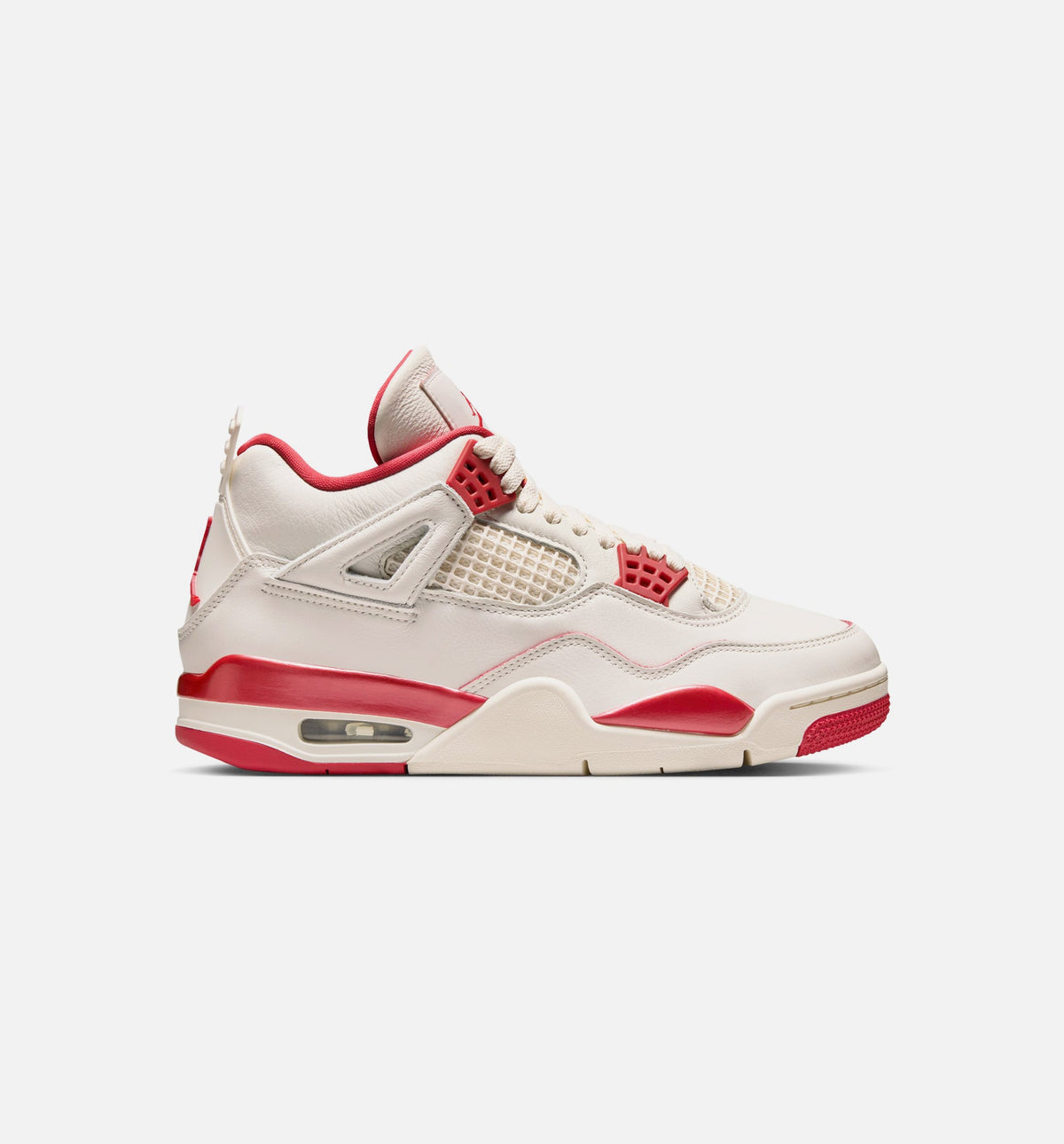 Air Jordan 4 Retro Valentine's Day Women's Lifestyle Shoe – Pale Ivory / Sierra Red / Tough Red
