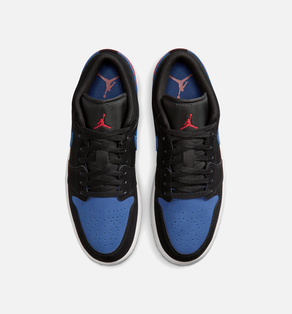 Air Jordan 1 Low Men's Lifestyle Shoe - Black/Summit White/True Blue/Varsity Red