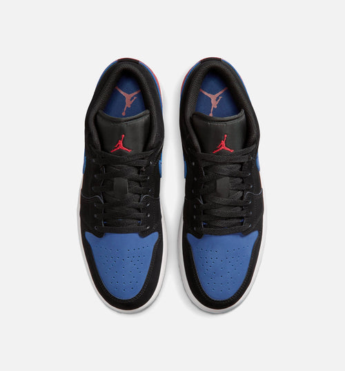 Air Jordan 1 Low Men's Lifestyle Shoe - Black/Summit White/True Blue/Varsity Red