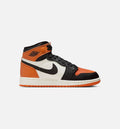 Air Jordan 1 Retro High OG Shattered Backboard Grade School Lifestyle Shoe – Black / Sail / Starfish