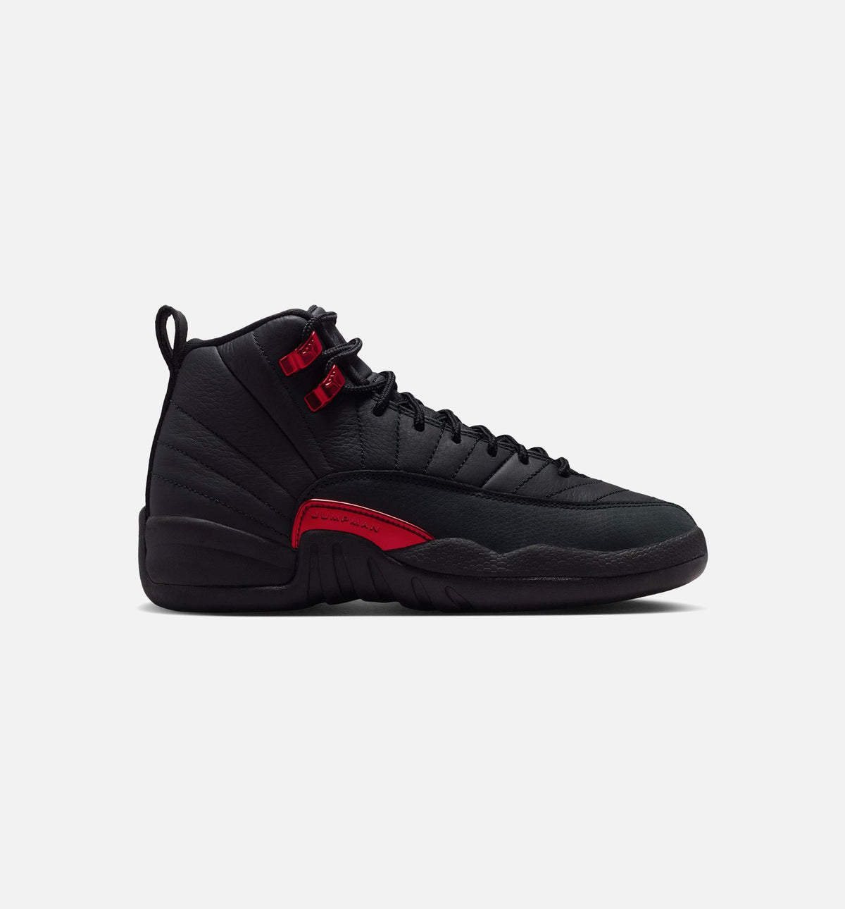 Air Jordan 12 Retro Bloodline Grade School Lifestyle Shoe – Black / Varsity Red