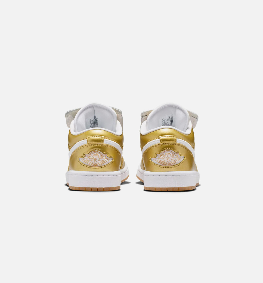 Air Jordan 1 Low Women's Lifestyle Shoe – Gold / White / Gum Yellow