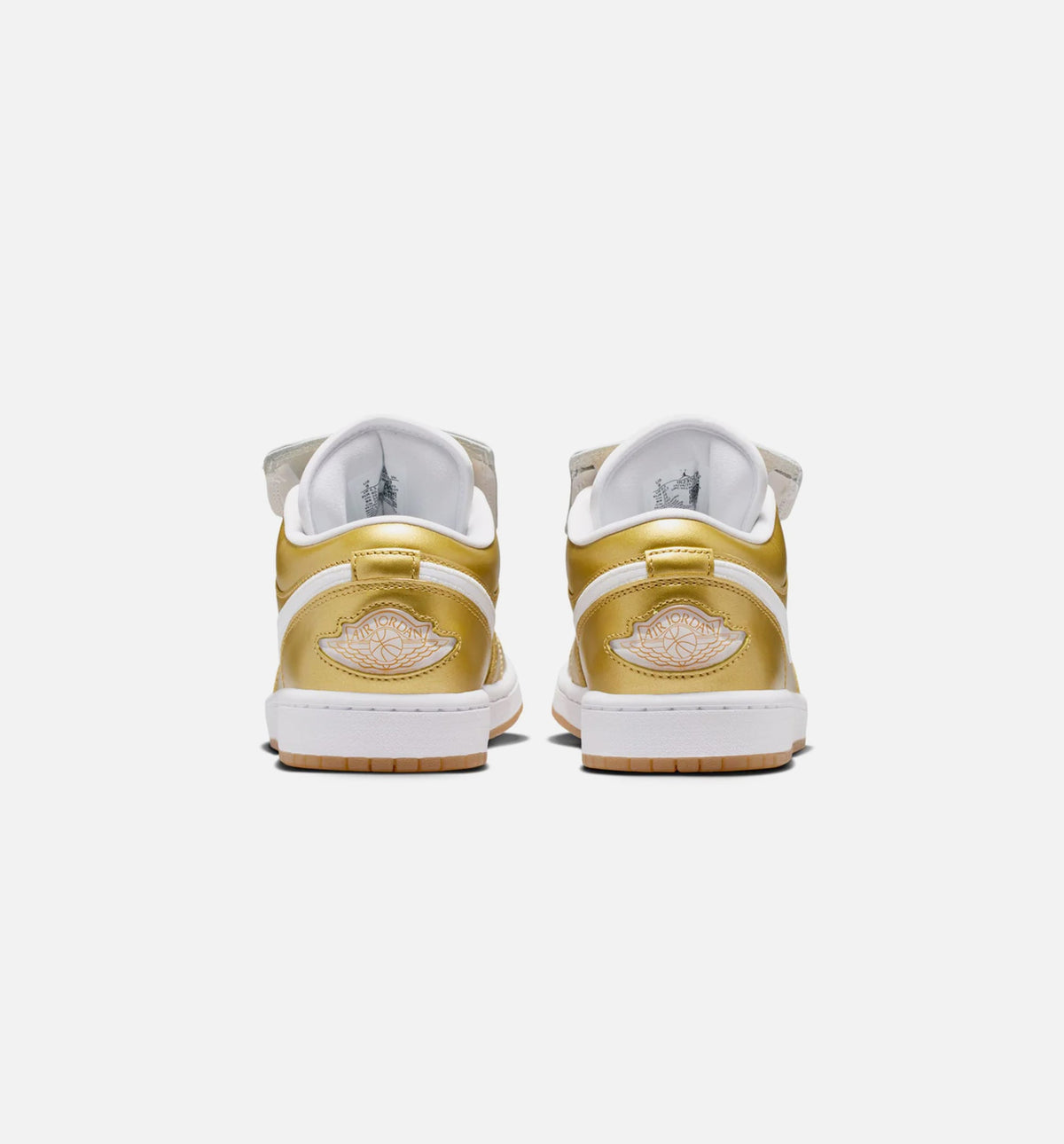 Air Jordan 1 Low Women's Lifestyle Shoe – Gold / White / Gum Yellow