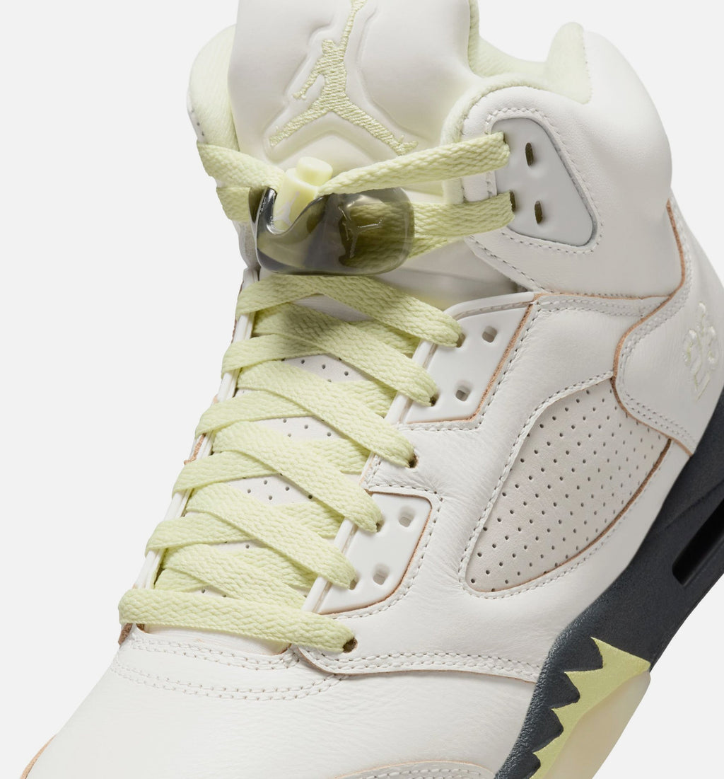 Air Jordan 5 Retro Luminous Green and Sail Women's Lifestyle Shoe – Sail / Luminous Green / Anthracite