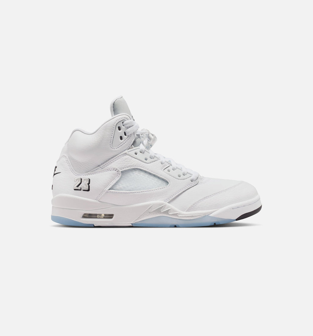 Air Jordan 5 Retro OG White Metallic Men's Lifestyle Shoe – White / Metallic Silver / Black