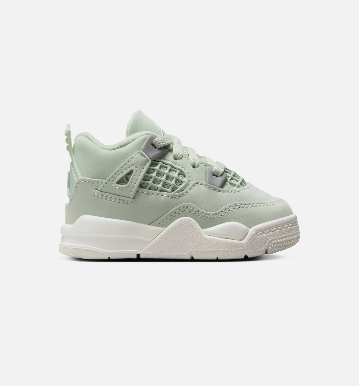 Air Jordan 4 Retro Abundance Infant & Toddler Lifestyle Shoe – Seafoam / Sail / Metallic Silver