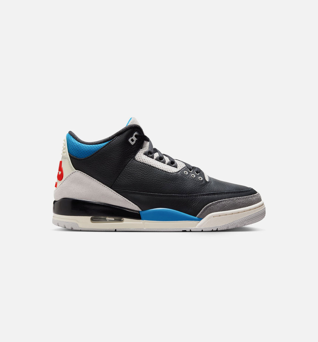 Air Jordan 3 Retro OG Rare Air Men's Lifestyle Shoe – Black / Chile Red / Neutral Grey
