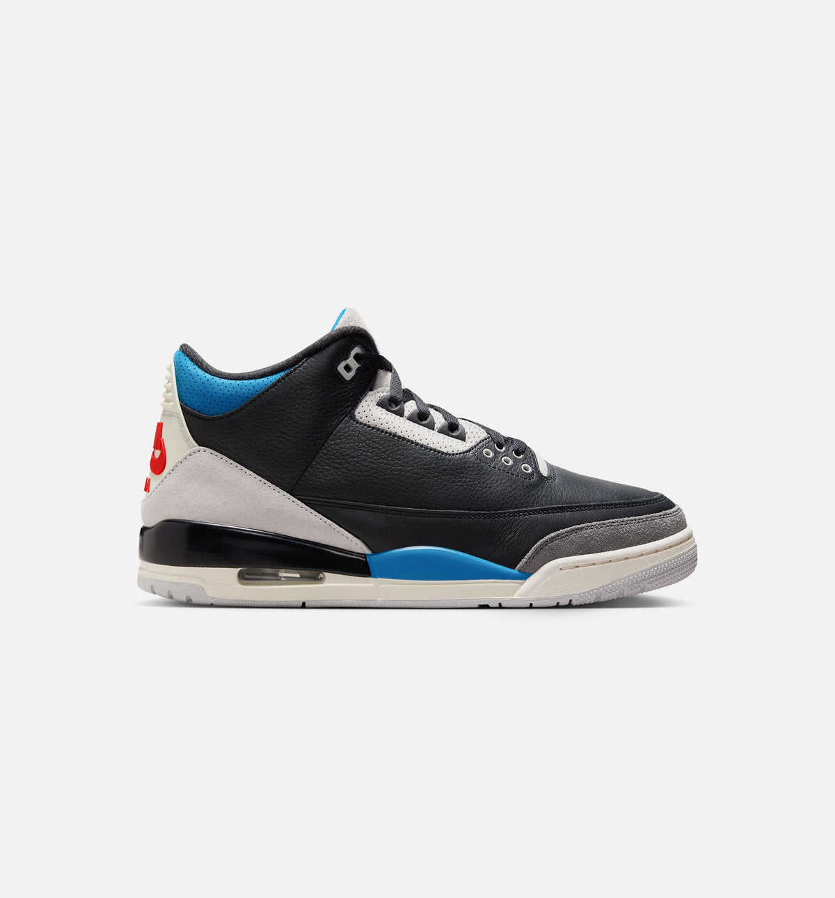 Air Jordan 3 Retro OG Rare Air Men's Lifestyle Shoe – Black / Chile Red / Neutral Grey