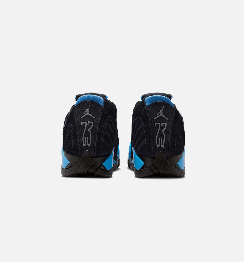 Air Jordan 14 Retro Black University Blue Grade School Lifestyle Shoe – Black / White / University Blue