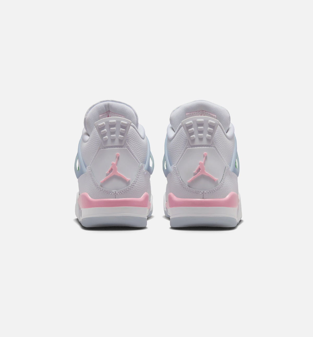 Air Jordan 4 Retro Medium Soft Pink Grade School Lifestyle Shoe – White / Medium Soft Pink / Half Blue