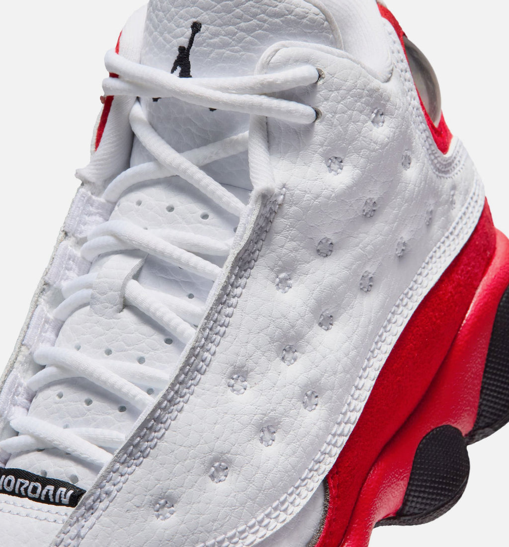 Air Jordan 13 Retro White and University Red Preschool Lifestyle Shoe – White / Black / True Red