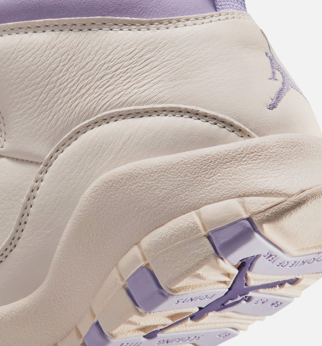 Air Jordan 10 Retro Hydrangeas Women's Lifestyle Shoe – Chalk / Hydrangeas / Wild Grape