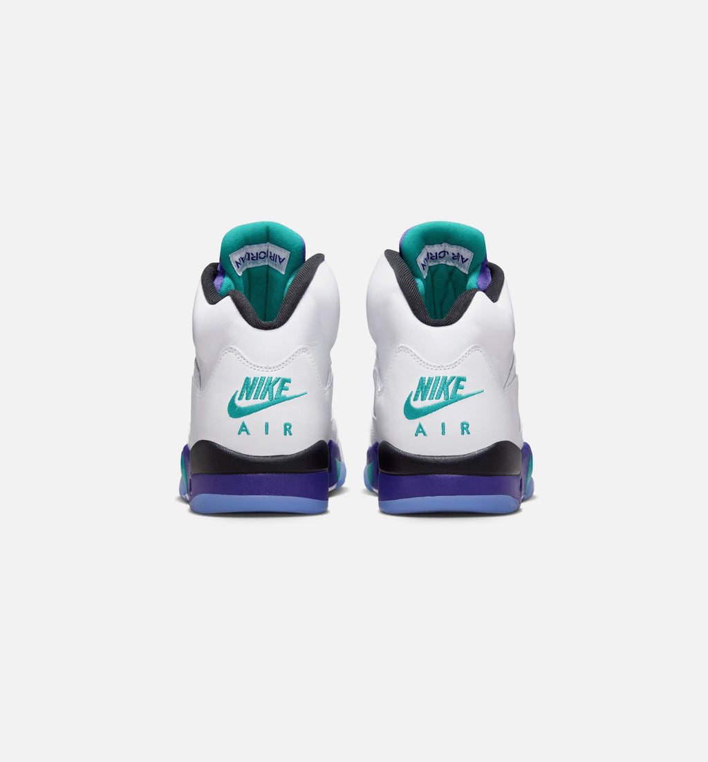 Air Jordan 5 Retro Grape Men's Lifestyle Shoe – White / New Emerald / Grape Ice / Black