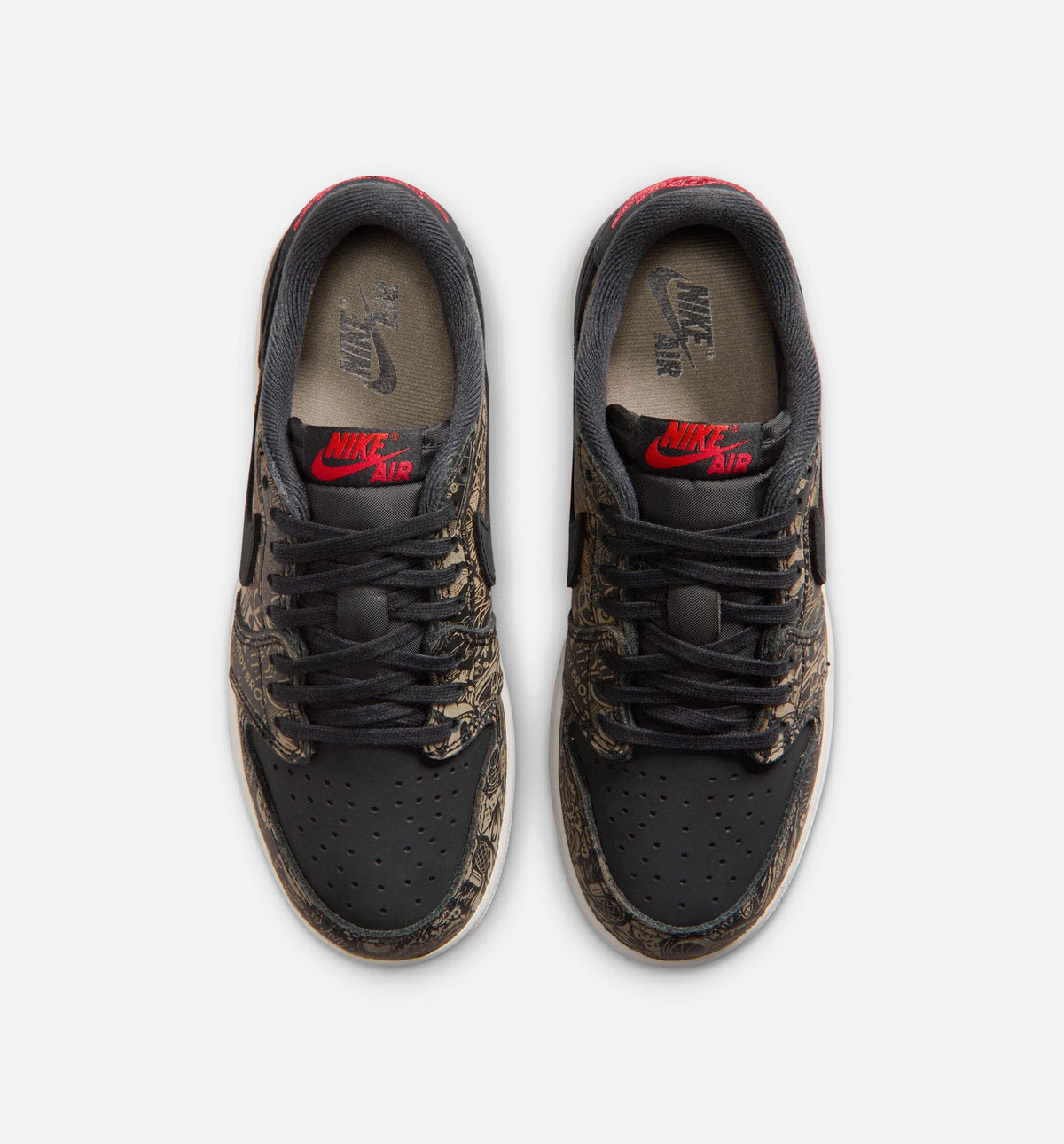 Air Jordan 1 Retro Low OG Laser Black and Varsity Red Grade School Lifestyle Shoe – Black / Varsity Red / Summit White