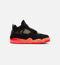 Air Jordan 4 Retro Black Infrared 23 Preschool Lifestyle Shoe – Black / Infrared 23 / Bright Mango