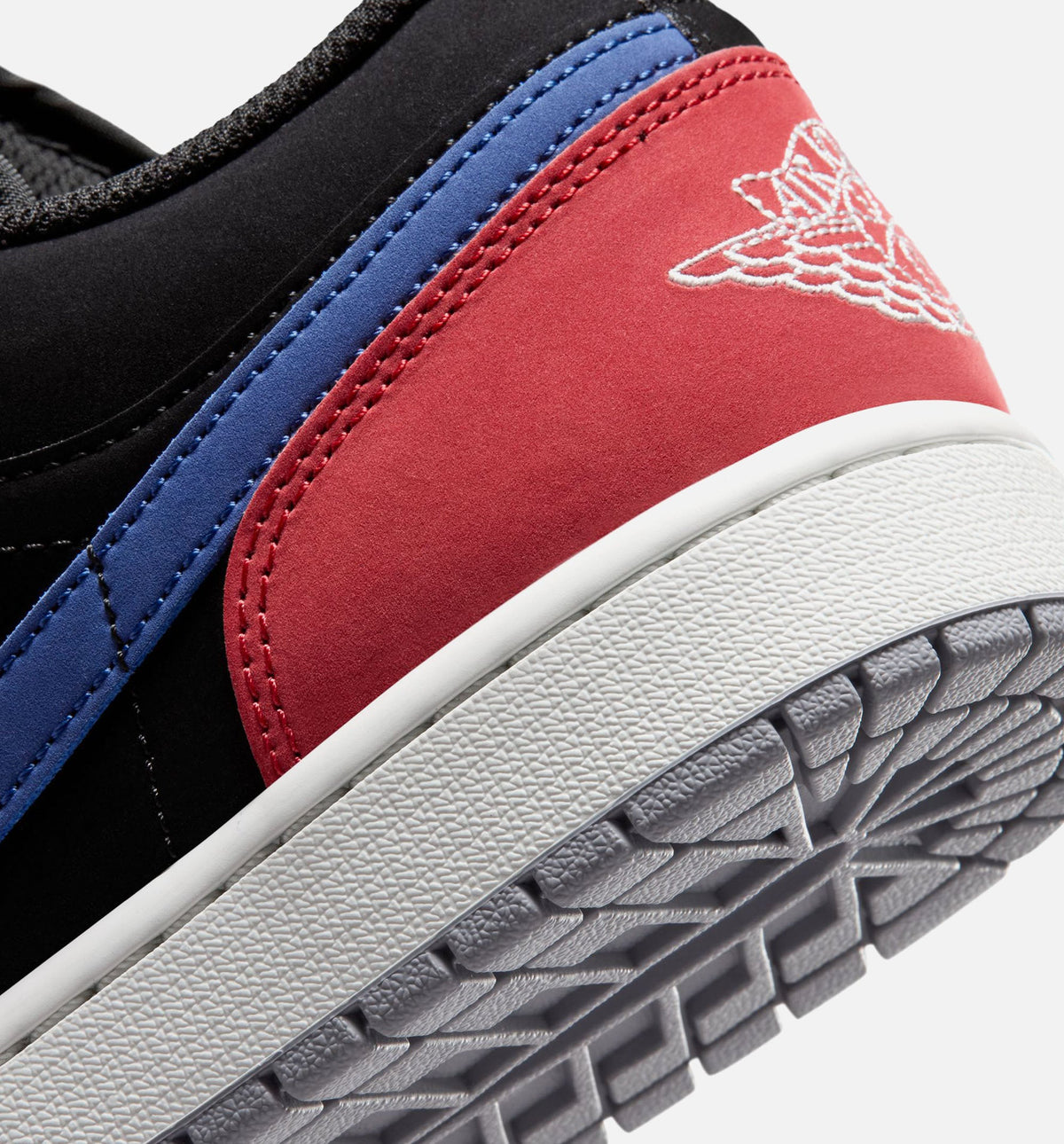 Air Jordan 1 Low Men's Lifestyle Shoe - Black/Summit White/True Blue/Varsity Red
