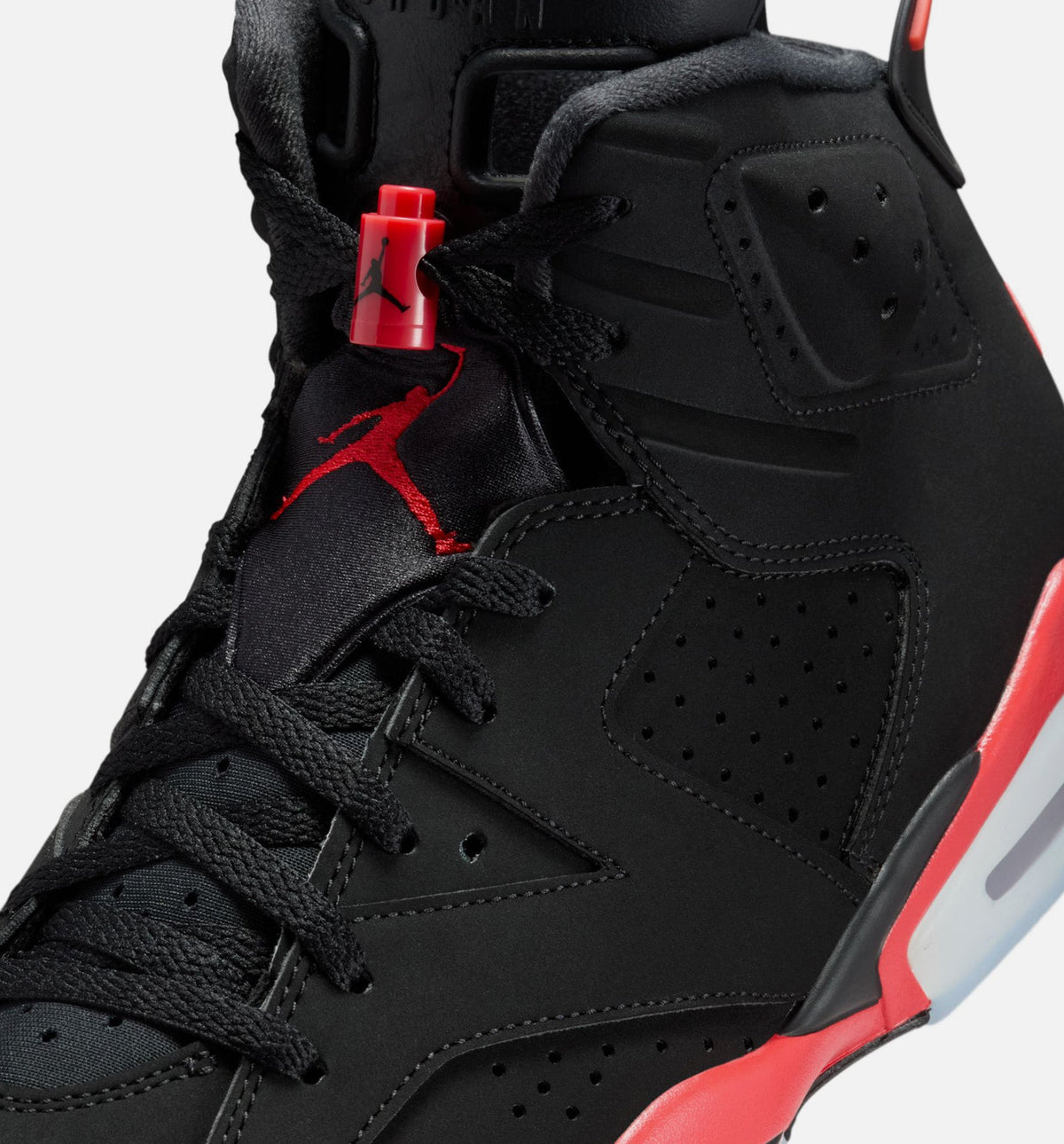 Air Jordan 6 Retro Infrared Salesman Men's Lifestyle Shoe – Black / Light Crimson