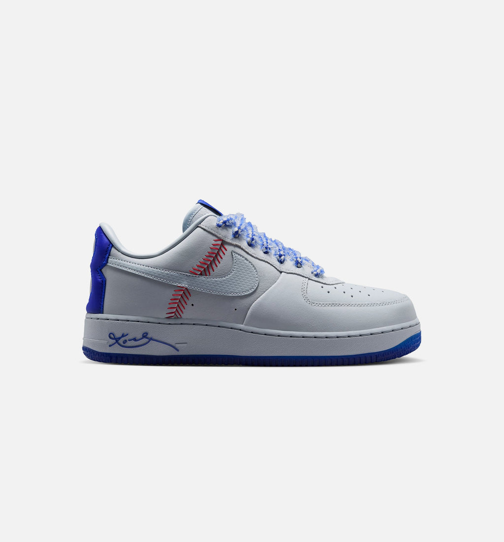 Nike Air Force 1 Low Retro Wolf Grey and Rush Blue Men's Lifestyle Shoe – Wolf Grey / Rush Blue