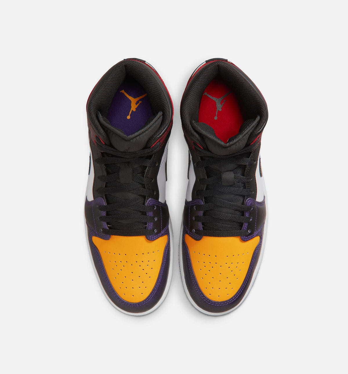 Air Jordan 1 Mid SE Men's Lifestyle Shoe – True Red / White / Court Purple / Black