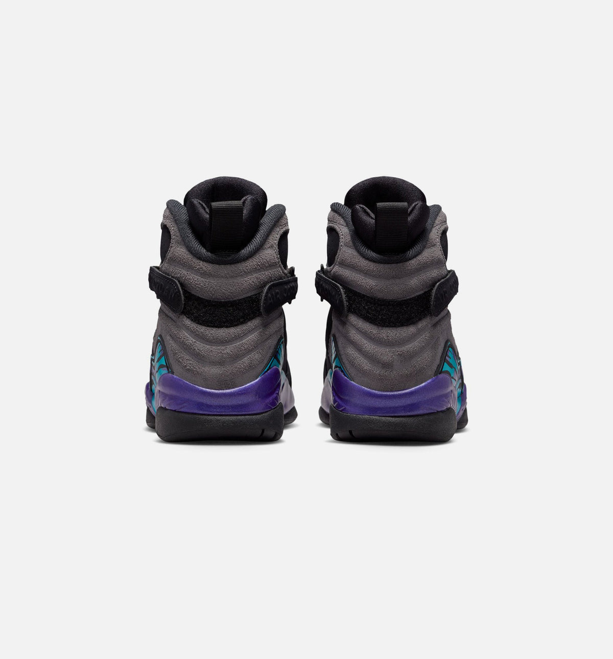Air Jordan 8 Retro Aqua Grade School Lifestyle Shoe – Black / Multi-Color / Bright Concord