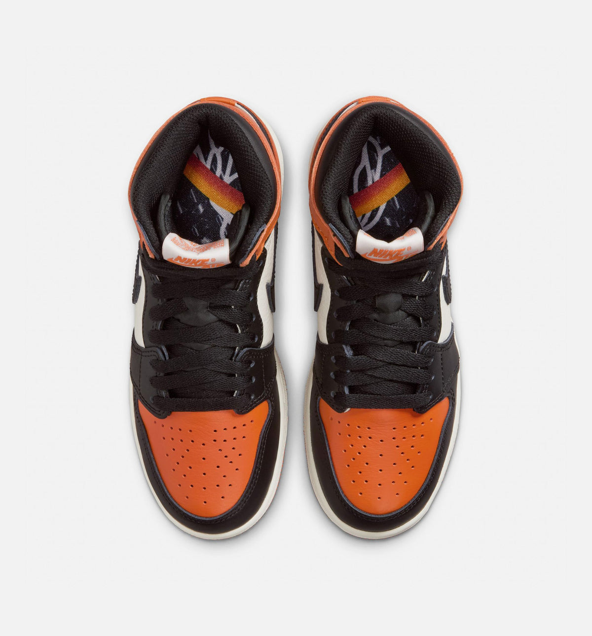 Air Jordan 1 Retro High OG Shattered Backboard Grade School Lifestyle Shoe – Black / Sail / Starfish