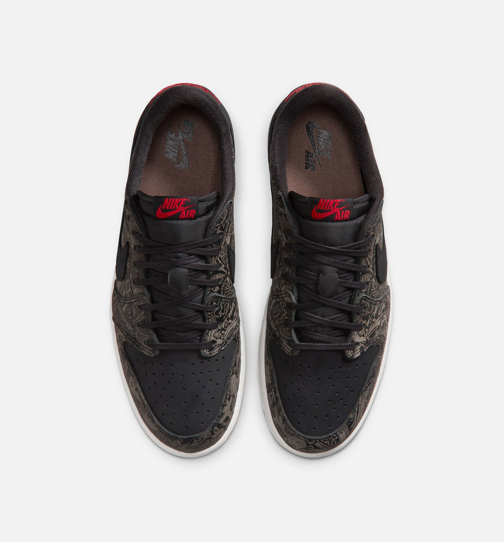 Air Jordan 1 Retro Low OG Laser Black and Varsity Red Men's Lifestyle Shoe – Black / Varsity Red / Summit White