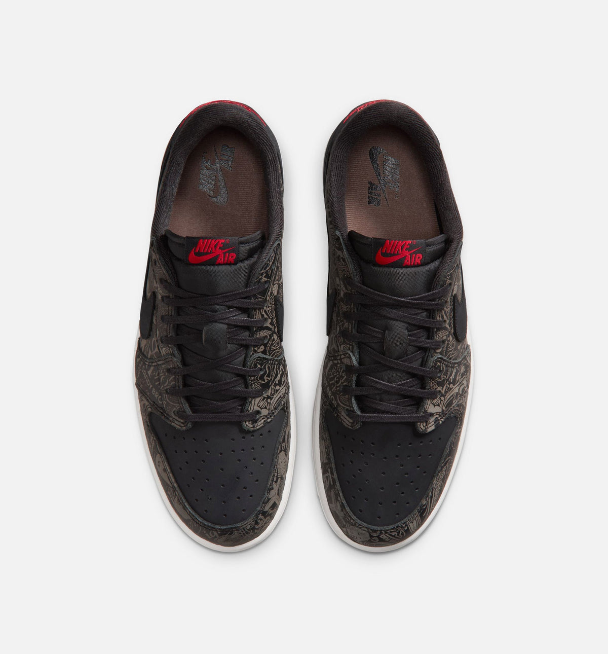 Air Jordan 1 Retro Low OG Laser Black and Varsity Red Men's Lifestyle Shoe – Black / Varsity Red / Summit White