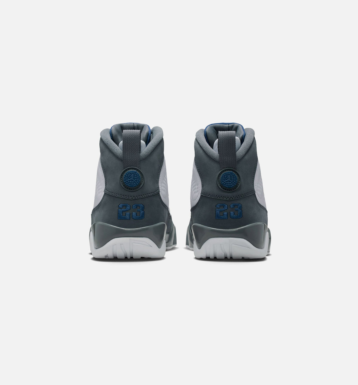 Air Jordan 9 Retro Flint Grey and French Blue Men's Lifestyle Shoe – White / French Blue / Flint Grey