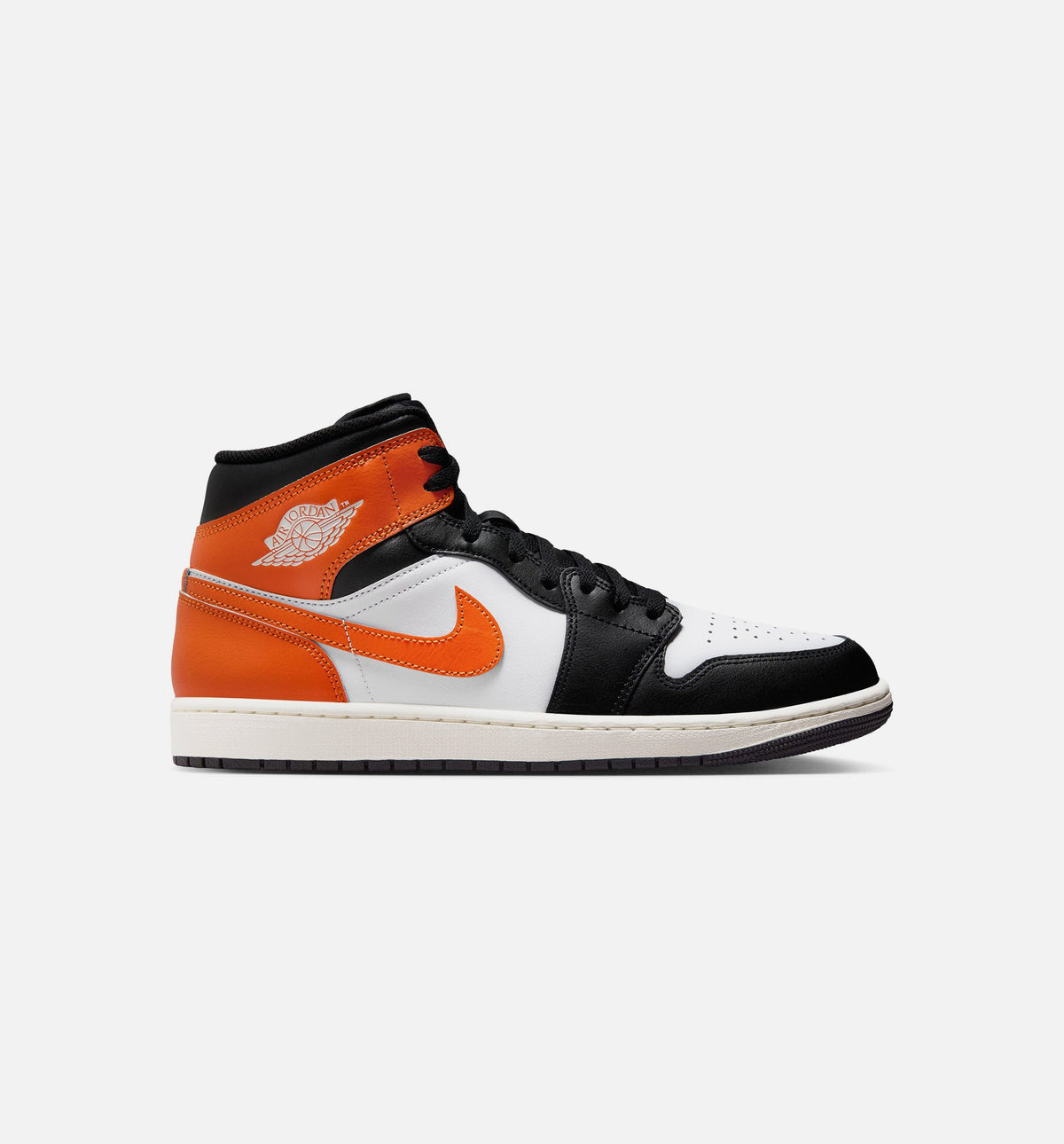 Air Jordan 1 Mid Men's Lifestyle Shoe – Starfish / White / Sail / Black