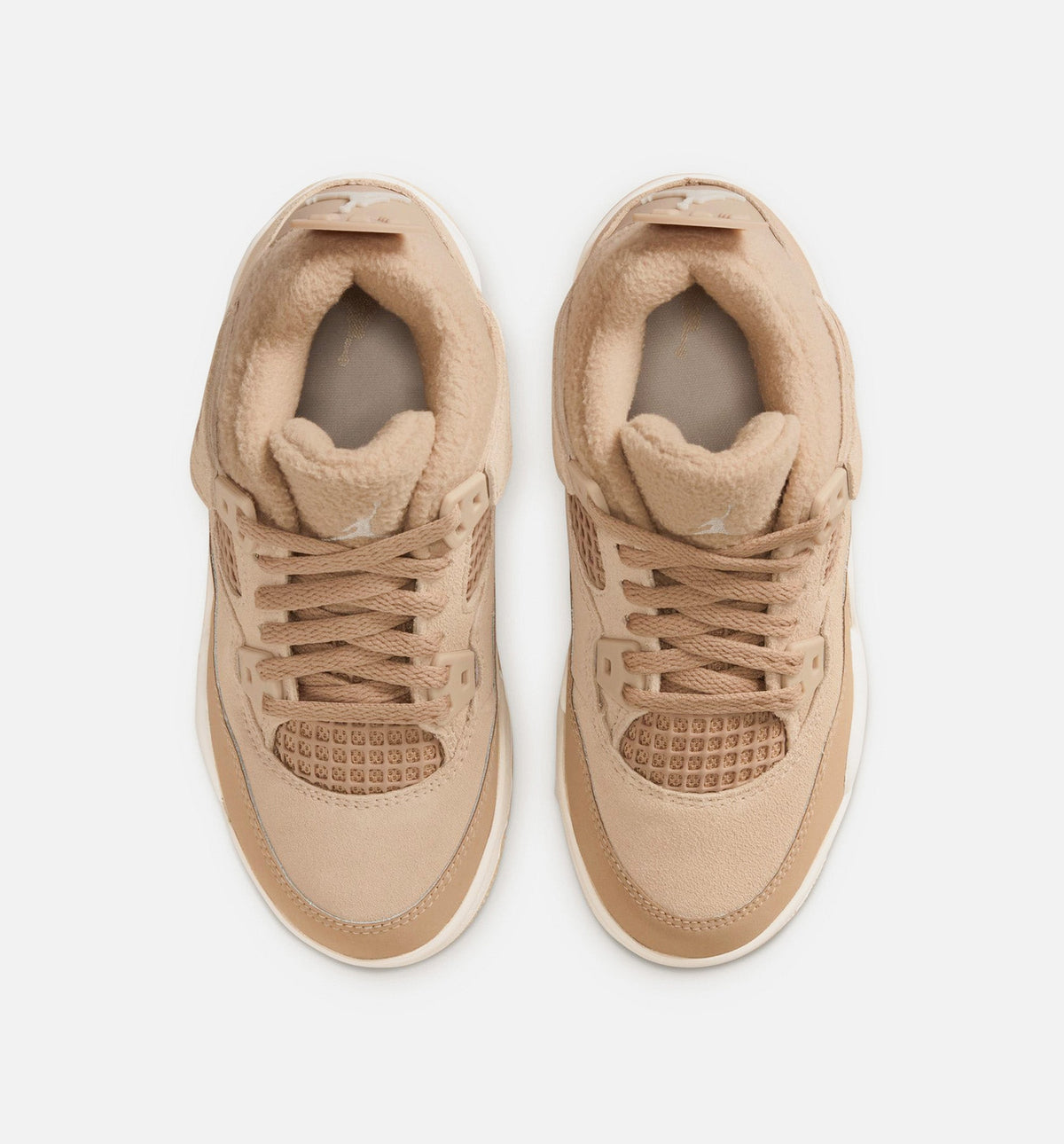 Air Jordan 4 Retro Cozy Girl Preschool Lifestyle Shoe – Hemp / Light Orewood Brown
