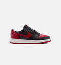 Air Jordan 1 Retro Low OG Banned Grade School Lifestyle Shoe – Black / Varsity Red / Summit White