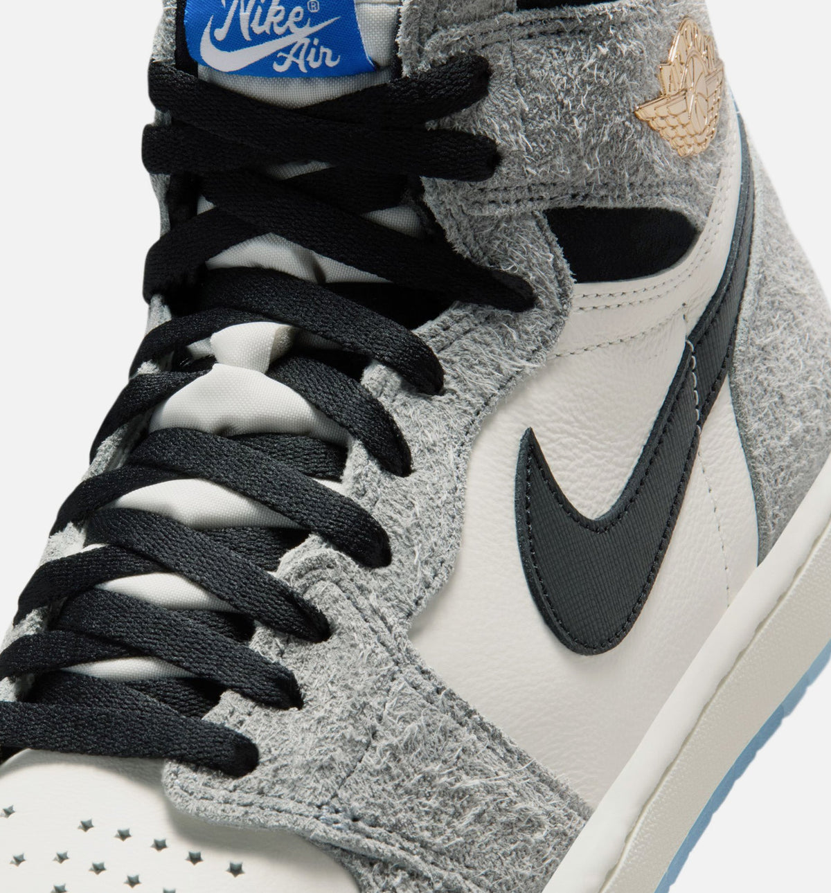 Air Jordan 1 Retro High OG Cool Grey Men's Lifestyle Shoe – Cool Grey / Black / Sail / Game Royal / White