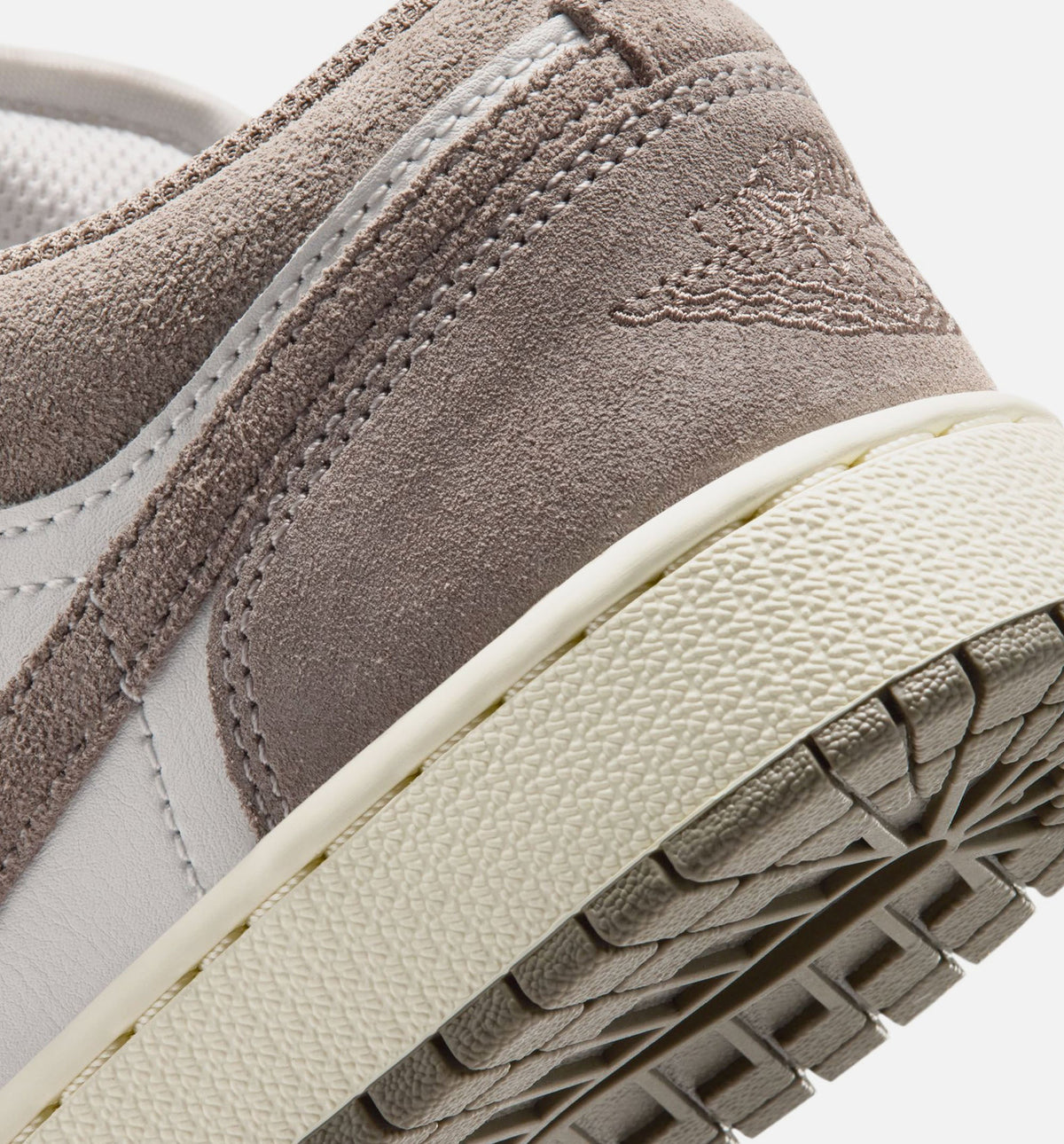 Air Jordan 1 Low Grade School Lifestyle Shoe - Olive Grey/Enigma Stone/Summit White
