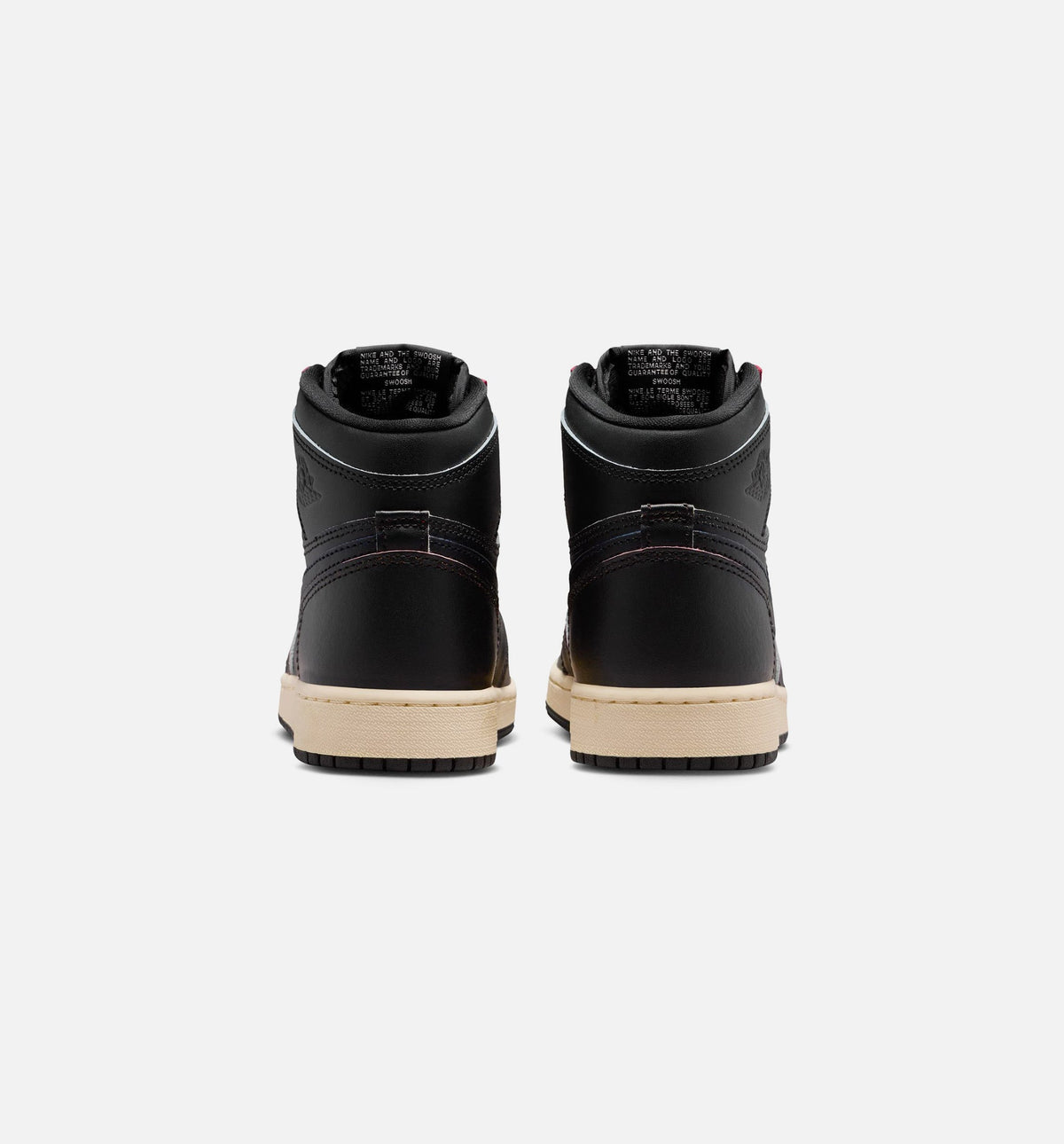 Air Jordan 1 Retro High OG Black and Muslin Grade School Lifestyle Shoe – Black / Muslin