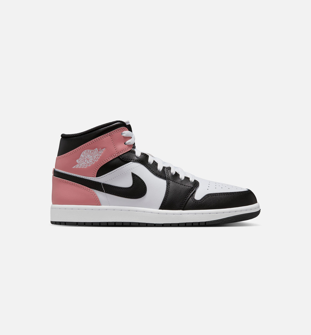 Air Jordan 1 Mid Men's Lifestyle Shoe – White / Rust Pink / Black