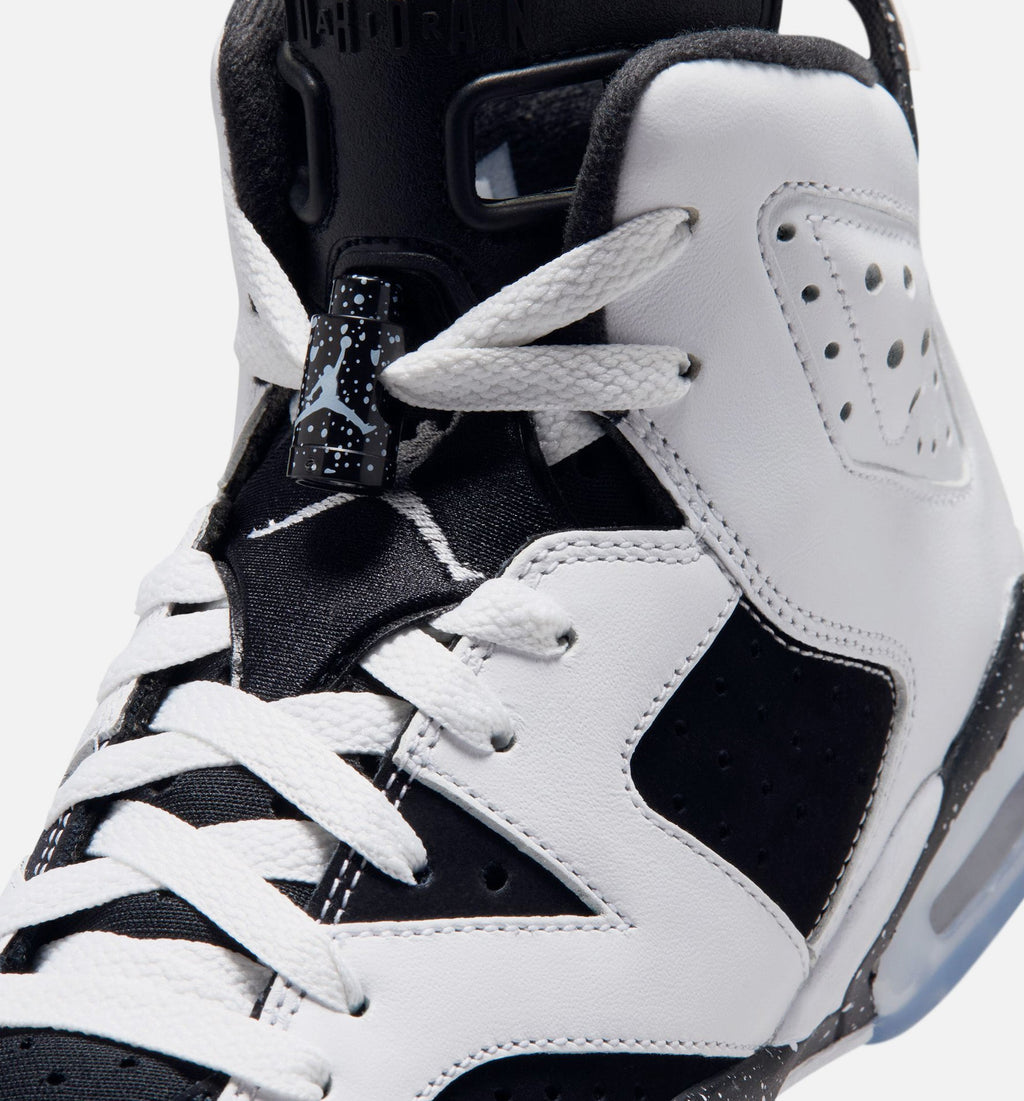 Air Jordan 6 Retro Black and White Grade School Lifestyle Shoe – Black / White