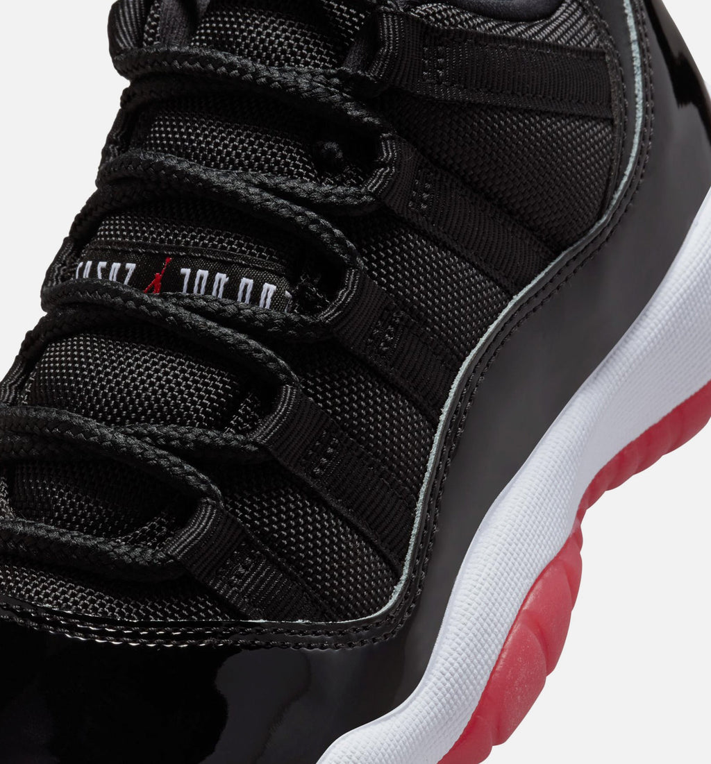 Air Jordan 11 Retro Bred Grade School Lifestyle Shoe – Black / Varsity Red / White