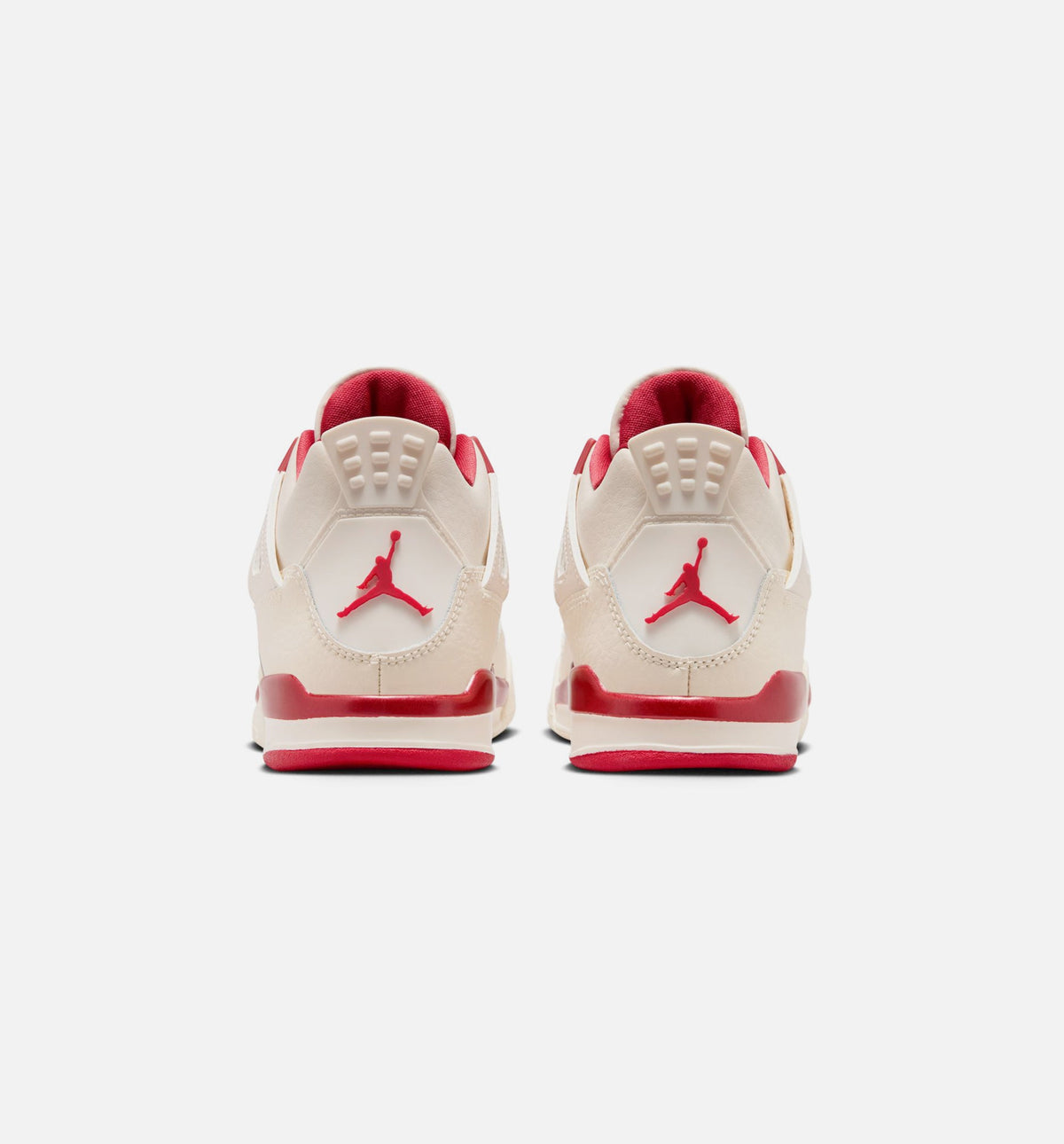 Air Jordan 4 Retro Valentine's Day Preschool Lifestyle Shoe – Pale Ivory / Sierra Red / Tough Red