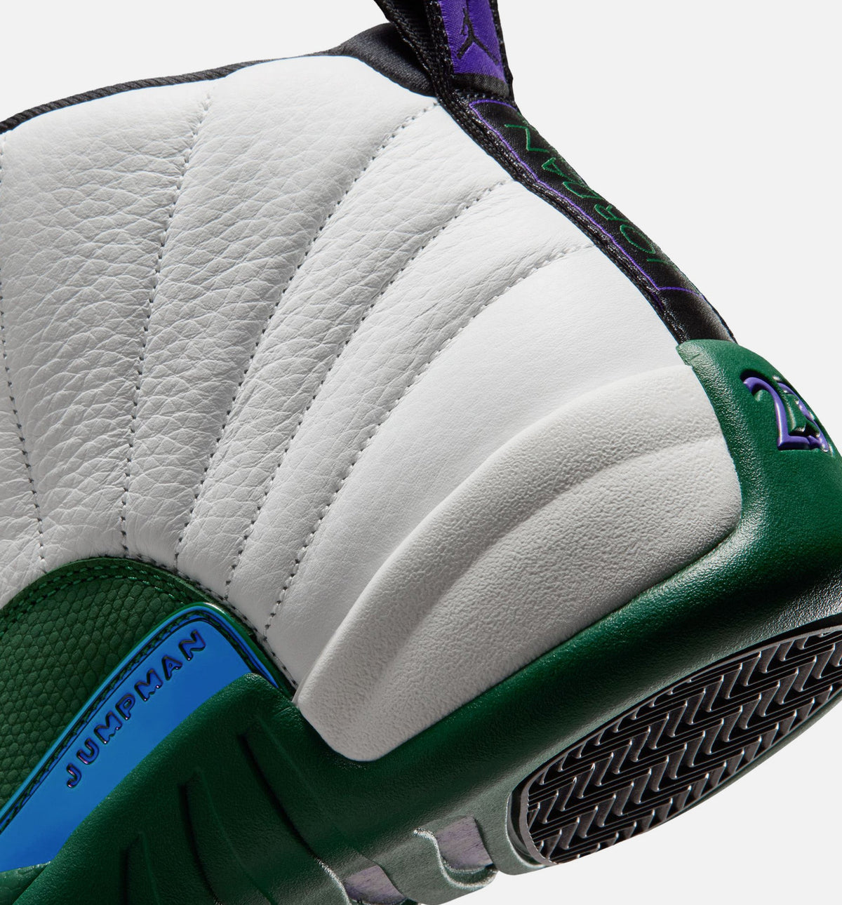 Air Jordan 12 Retro Idols Become Rivals Men's Lifestyle Shoe – Summit White / Gorge Green / Fierce Purple